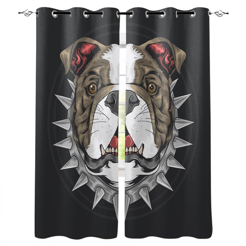 Животное Розовая Собака Милый Пудель Новые Простые Шторы Украшения Дома Шторы Современные — фото 12