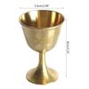 Ritual Cup Altar Goblet Wicca Gold Plating Brass Ceremony Moon Divination Astrological Tool Board Game Witchcraft Prop Supplies