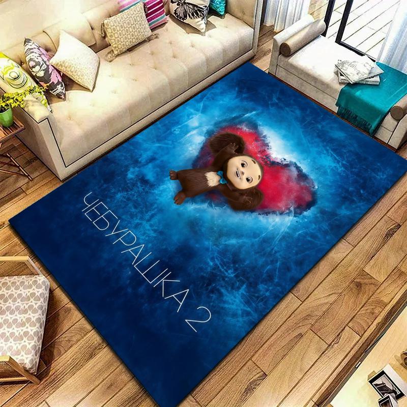 Cheburashka Carpet Rug for Living Room Bedroom Home Sofa Decoration,Kids play Nonslip Floor Mat