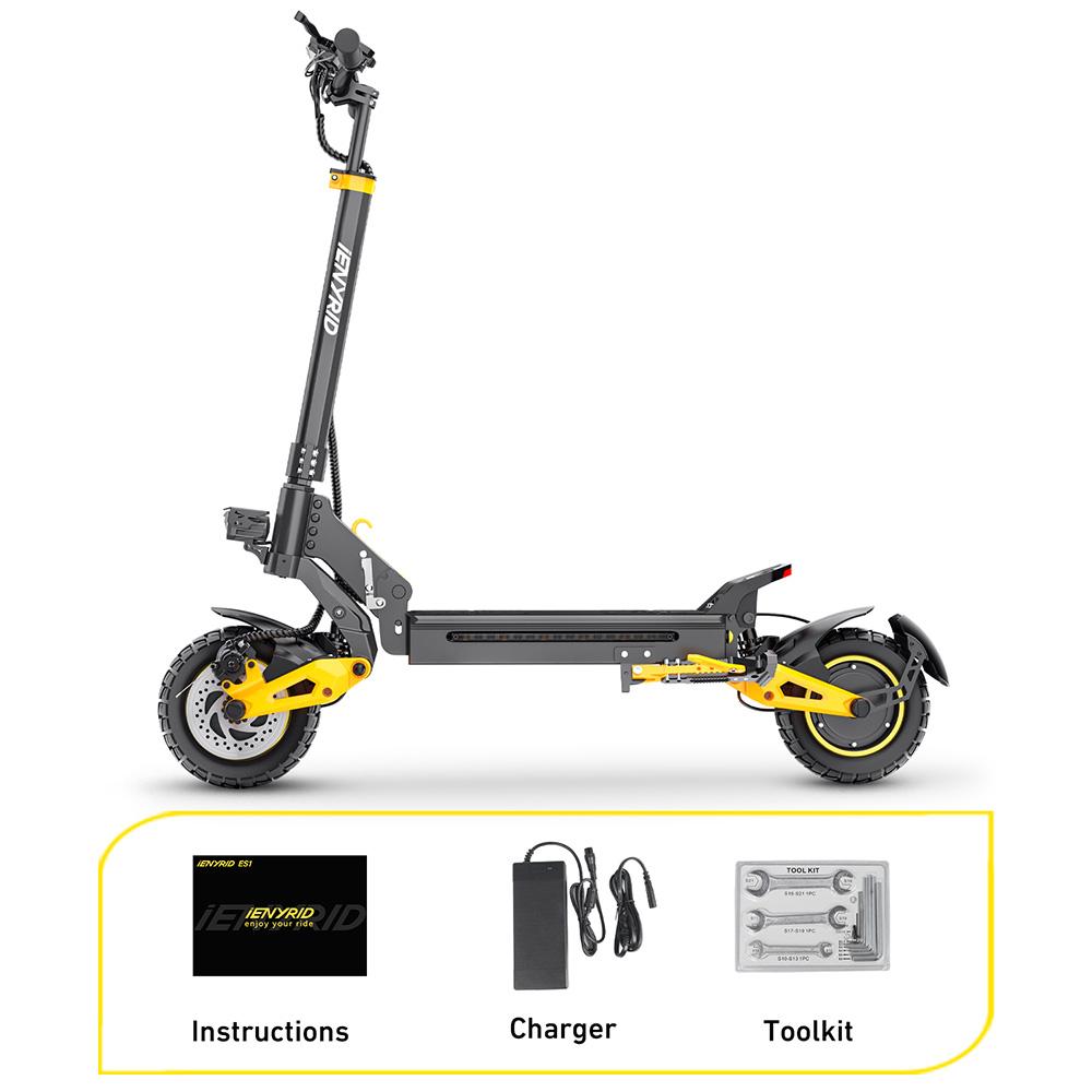 iENYRID ES1 Electric Scooter, 250W*2 Motor, 48V 20.8Ah Battery, 10 Inch Off-Road Tires, 25km/h Max Speed