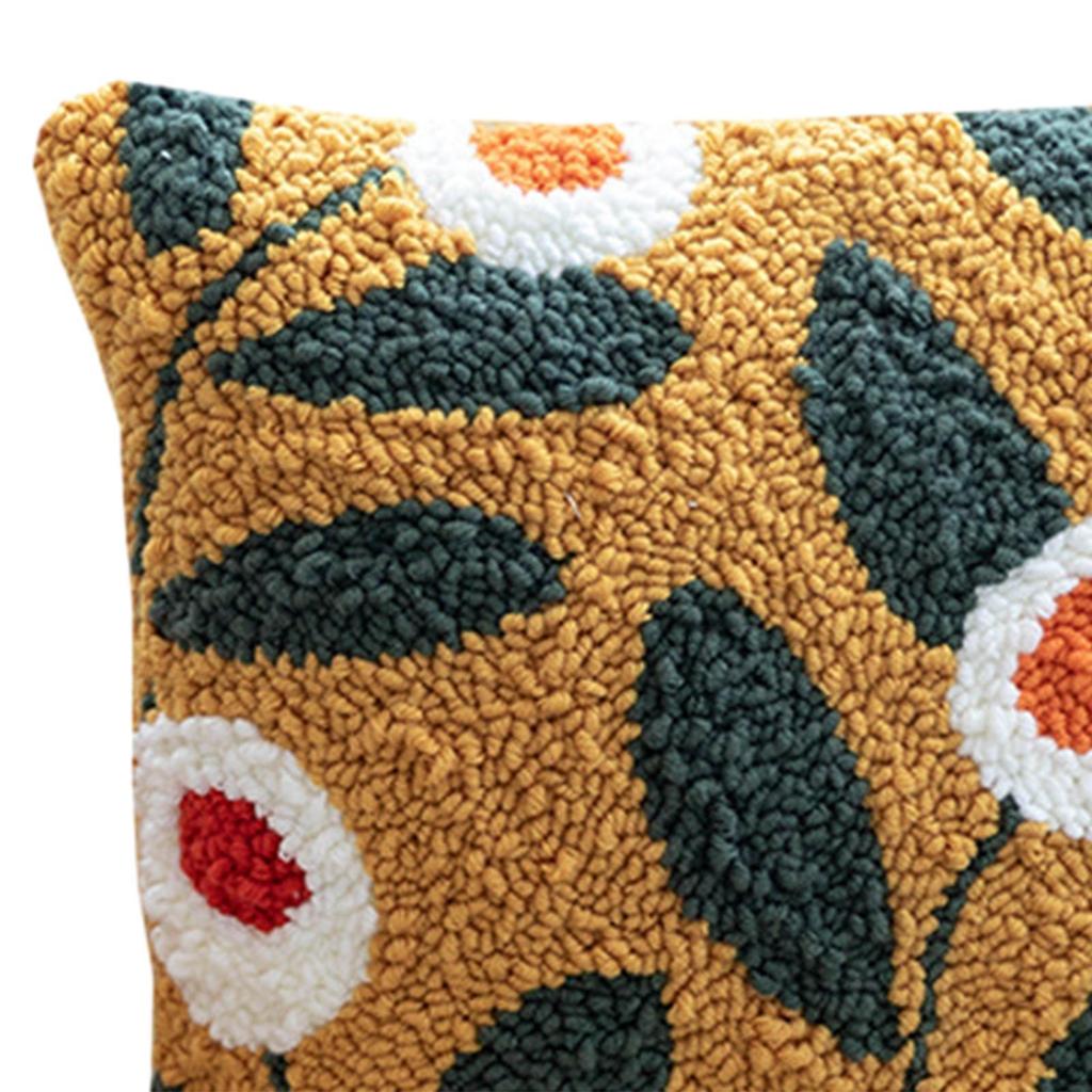 Punch Needle Kissenbezug Kit Hülle 16"x16" Vorgedruckt Wurfstickerei für