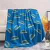 Los Angeles Rams Print Flannel Blanket, High quality Comfortable for All Seasons, Home Decor, Warmth and Comfort, Perfect for Christmas Gifts