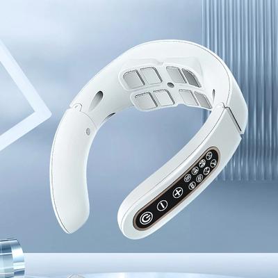 Nacken Physiotherapie Massagegerät 15 Stufen 6 Modi Zervikale Therapie Massage Stimulator USB Aufladung Vibrationsimpuls für Zuhause Büro