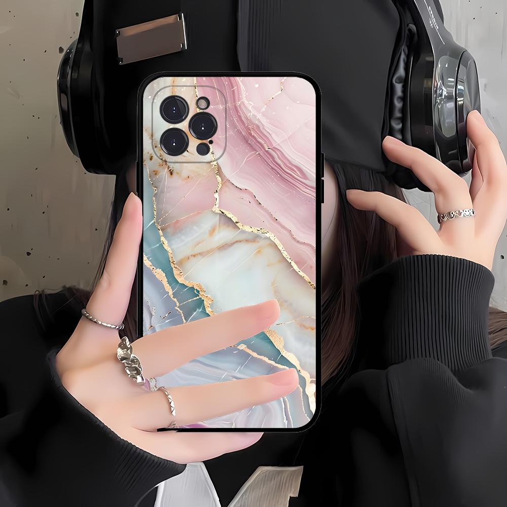 Marble Art Phone Case For IPhone 16 15 14 11 12 13 Mini Pro XS Max Cover 6 7 8 Plus X Funda Shell