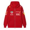 Red Bull F1 Team Zipper Hoodie Verstappen Formula 1 Racing Zipper Sweatshirt Men Women Casual Pullover