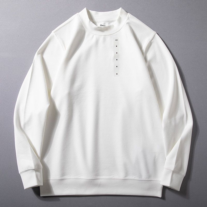 Men's Tops, New Autumn and Winter Solid Color Basic Versatile Loose Long-Sleeved Skin-Friendly Warm Double-Sided Velvet Base Shirt