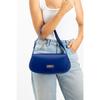 Women's Baguette Lined Snap Closure Handbag And Shoulder Bag