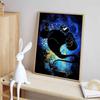 Disney Diamond Painting Genie Neon Art Painting, Cartoon 5D Diamond Cross Stitch Mosaic Home Decor Gift