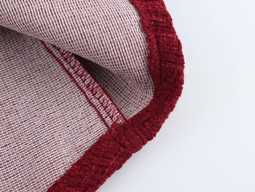 2025 Spring Women's European & American Tweed Backless Waist-Hugging Dress