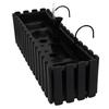 Balcony Box Flowerpot With Hooks Irrigation System Anthracite 60Cm