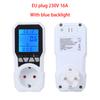 EU Plug Power Consumption Meter Socket Energy Digital Watt Meter AC Current Monitor Wattmeter Electricity Costs Calculate