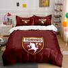 Set Design Logo Torino FC Set Biancheria da Letto Copripiumino Set Copripiumino Federe  (1*Copripiumino 2*Federe, senza piumino)