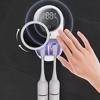 Smart Tandborsthållare Sanitizer Lufttork med LED-skärm USB-driven Väggmonterad Dental Apparat 24H Automatisk Drift
