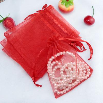 Drawable Bags Gift Pouches Beauty Gift Wrapping Wedding Popular Jewelry Packaging Bags Organza Bags 50PCS/Lot Promotional  Accessories