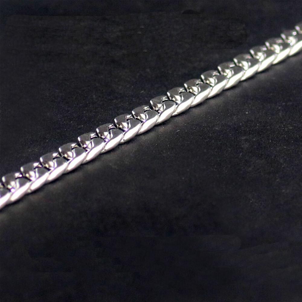 Stainless Steel  Men Women Flat Bracelet Titanium Steel Hand Jewelry Gift