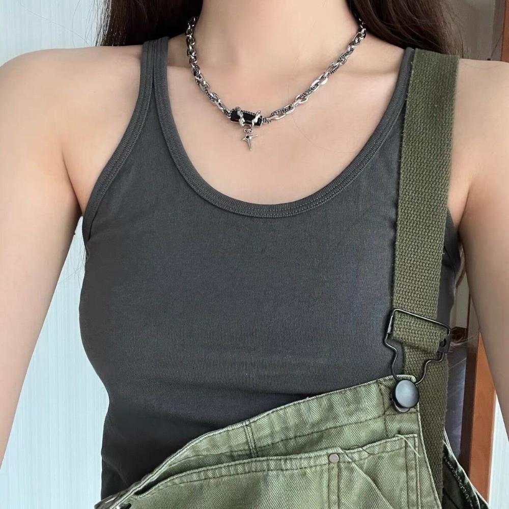 Adjustable Gothic Style Necklace Goth Chain Design Bracelet  Jewelry Accessories