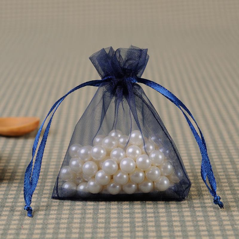 100Pcs/lot 7x9 9x12 10x15 13x18CM Organza Bags Jewelry Bag Wedding Party Decoration Drawable Bags Gift Pouches Jewelry Packaging