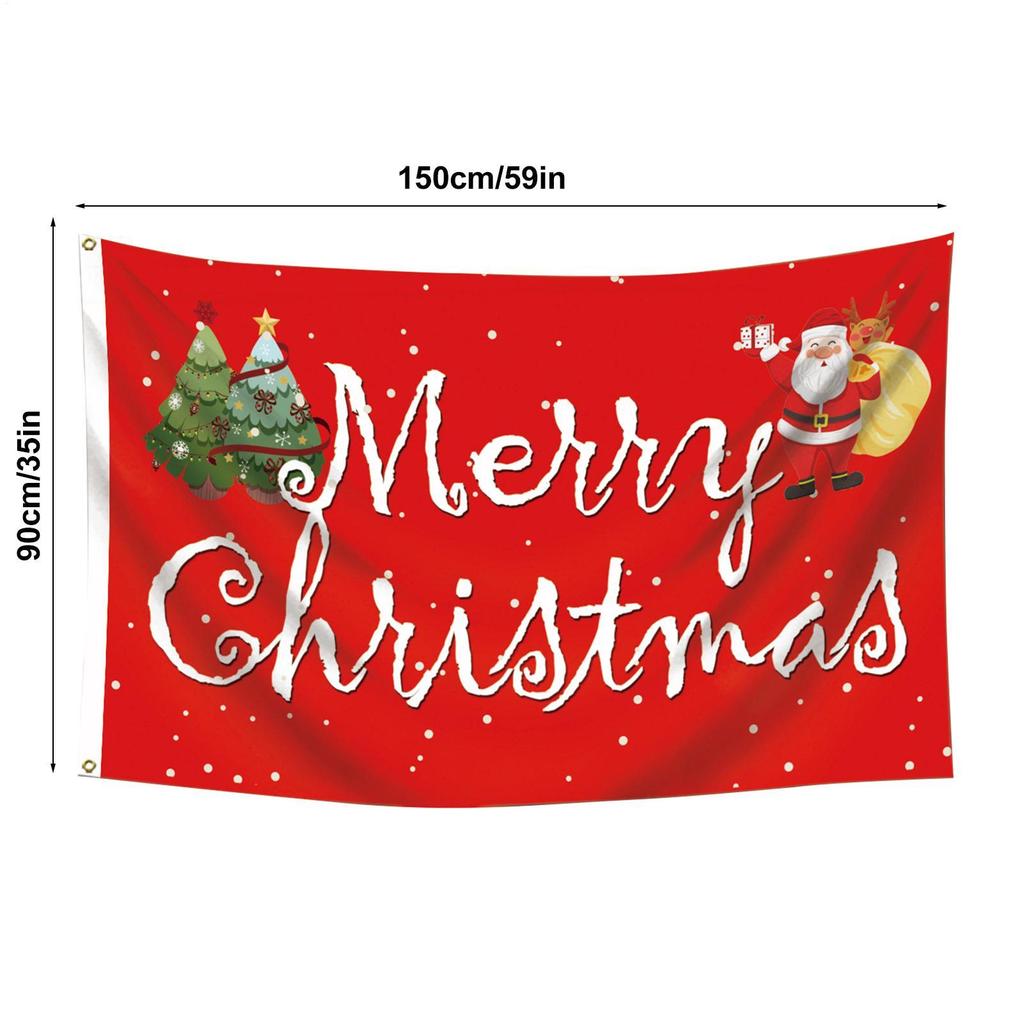 Christmas Garden Flag 3x5ft Decorative Room Flags Holiday Decor Banner For Yard Streets Walls Gardens Rooms Porches Dorms
