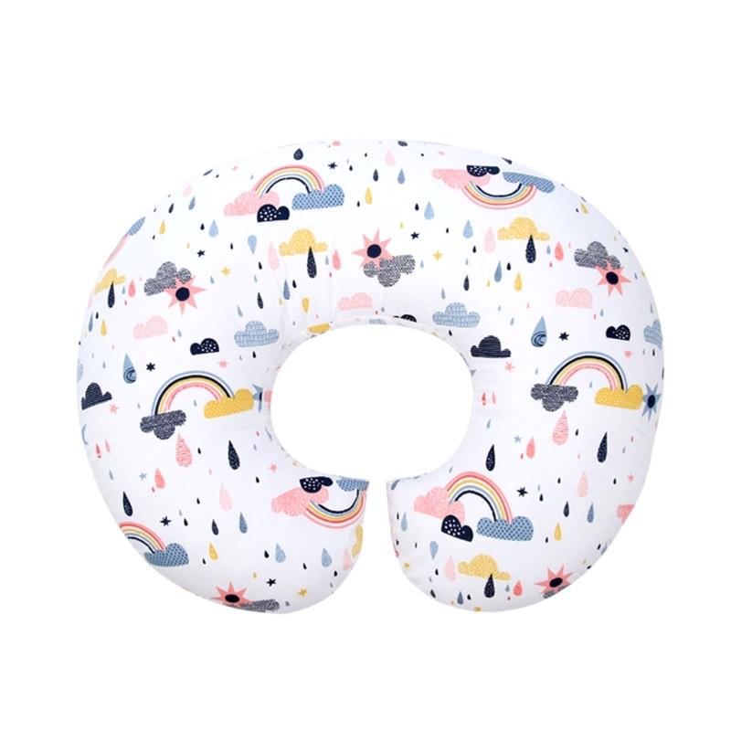Cotton Nursing Pillow Infant Feeding Pillow Multiple Pattern Infant Nursing Support Pillow for Enhances Baby Bonding