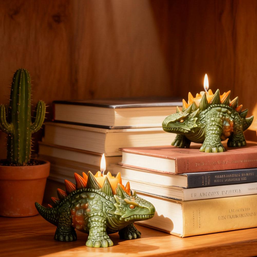 Realistic Stegosaurus Candle Mold, Walking Posture Theme Dinosaur Series Clay/plaster/resin/wax/soap Making Crafts, Mol Det L0R6