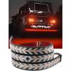 TOPKU LED Pickup Truck Tail Light Strip,Truck Tailgate Dynamic Light Bar, 60" Flexible Flowing drl Strip Bar with Red Brake Amber Turning Signals