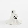 Halloween Ghost Taper Candle Holder Spooky Resin Ghost Pumpkin Tapered Candlestick Holder for Halloween Wedding Party Office Home Table Decor