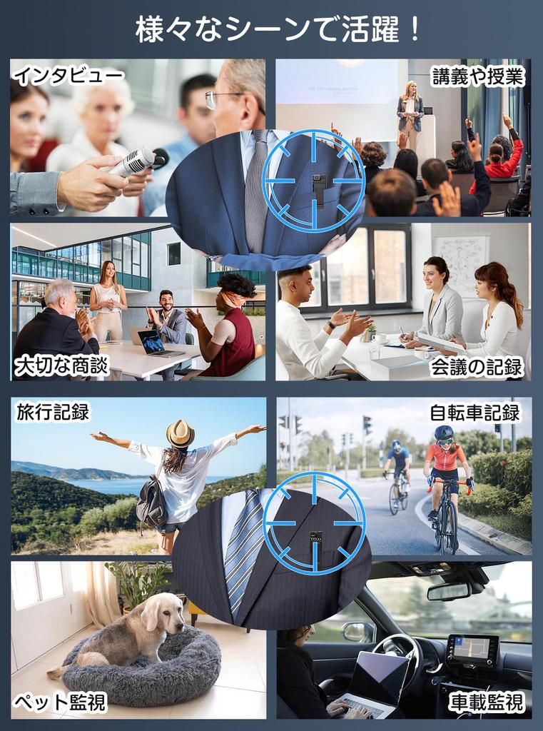 QZT Compact Security Rotating LED 10 Hours of Continuous 256GB Field of LED Night Voice Camcorder with Tripod Ideal for and Data Access on iPhone or