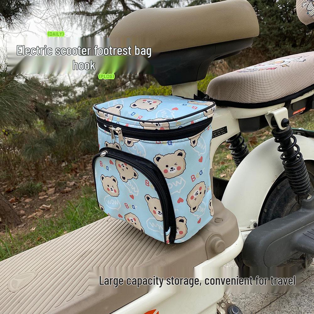 Pochette de Rangement Avant pour Trottinette Électrique - Sac Polyvalent à Suspendre et pour Téléphone pour Véhicules Électriques et Poussettes.