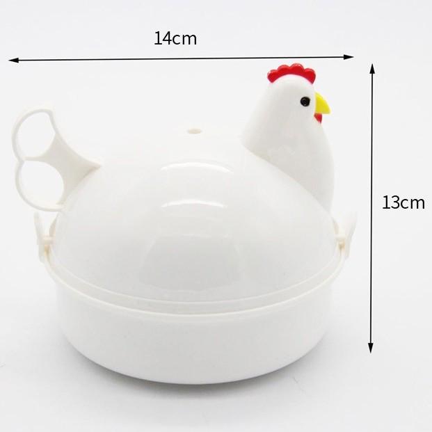 Creative Chicken Egg Steamer: Quick 4-Egg Heart-Shaped Breakfast Cooker.