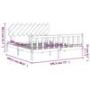VidaXL Bed Frames with Headboard White Super King Solid Wood 3193482