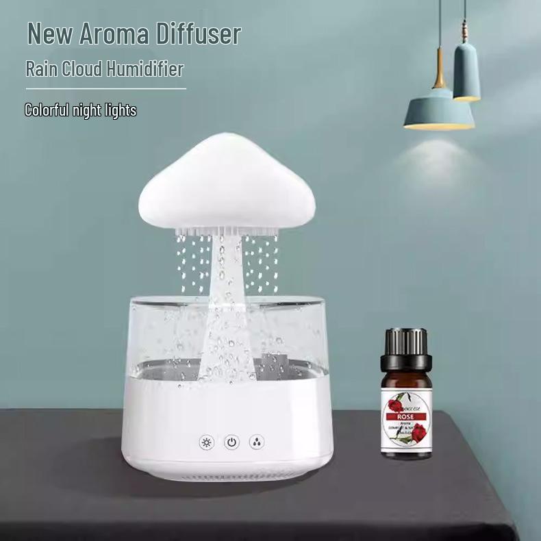 Umidificatore Pioggia Nuvola con Luci Colorate & Atomizzazione Ultrasonica