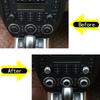 METYOUCAR Car Air Conditioning Knob Volume Control Knob Decorative Rings for Land Rover Freelander 2 Car Volume Air Conditioning Knob Button Trim