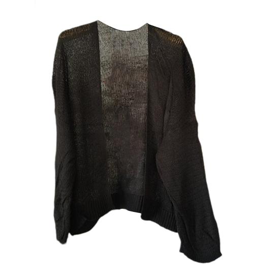 Letni płaszcz chroniący przed słońcem, sweter z otwartym ściegiem, luźny, jednolity kolor, dzianinowy, z długimi rękawami, biurowy, ciepły