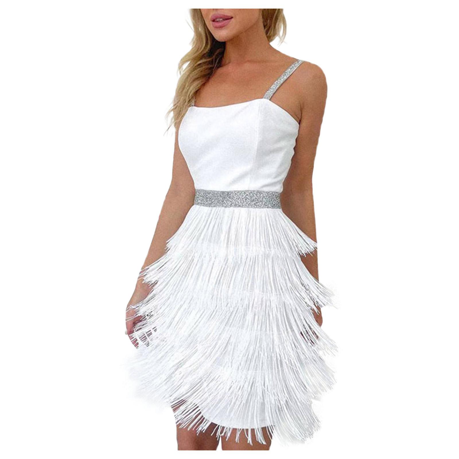 Women s Party Sexy Dress Fashion Color Sequin Dress S
