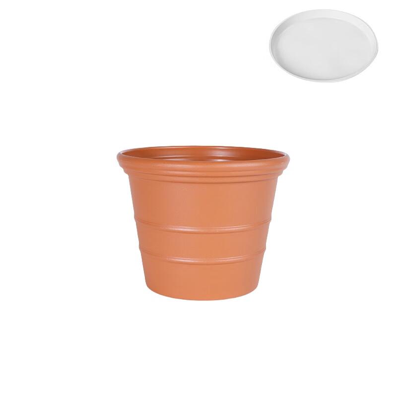 KEYSHEEL Roman Style Resin Terracotta Planter Pot