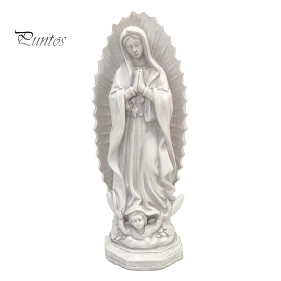 Unique Bookcase Accents Our Lady of Guadalupe Religious Statue, Virgin Mary Figurine, Resin Sculpture, Statement Piece for Cabinet Inspirational