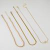 3pcs Stylish Retro Multi-Layered Stainless Steel Flat Snake Chain Round Bead Pendant Necklace for Daily Party Office Jewelry