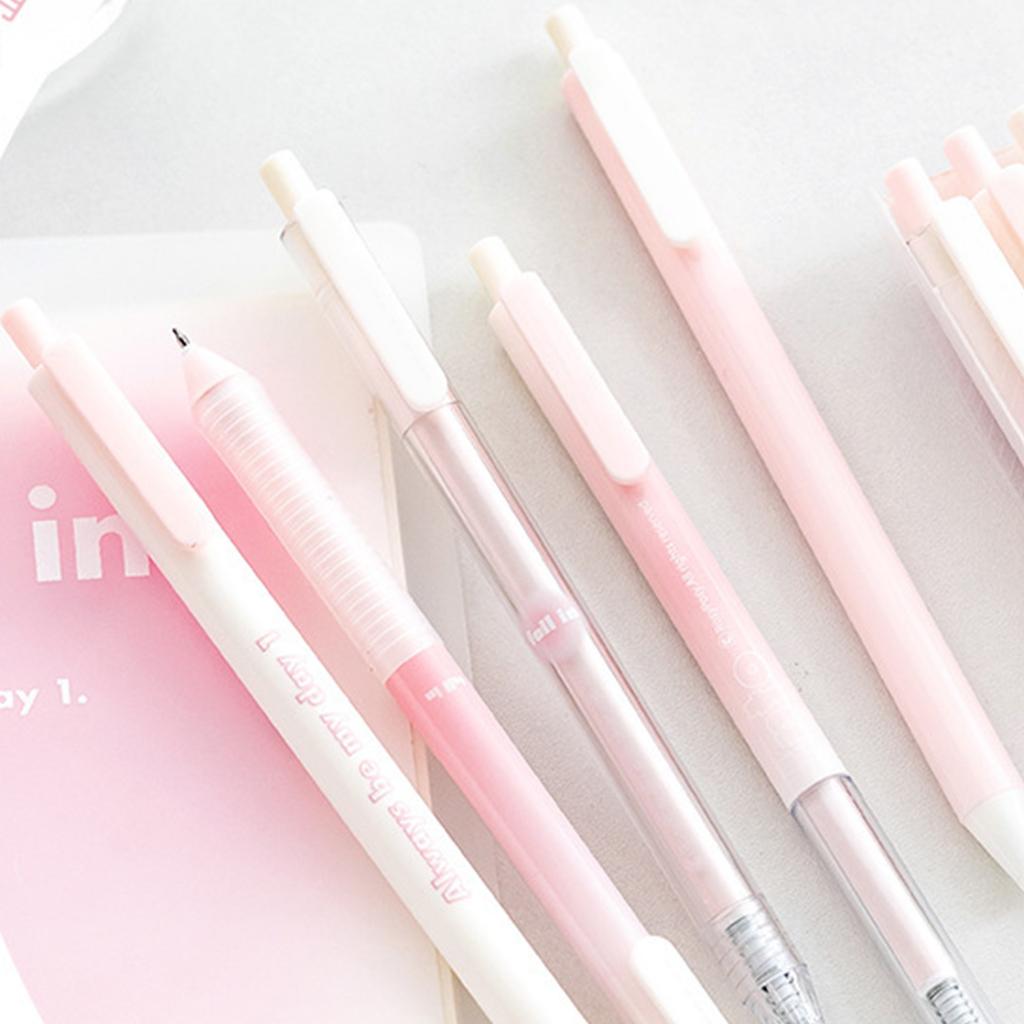 Pack Of 5 Unique Color Transformation Press Ballpoint Pen Fast Drying Ink Suitable For Diary Office Use