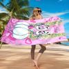 Serviette de plage Diddl Amour et Amitié Couleurs Pastel, Séchage Rapide, Facile d'Entretien, Convient aux Activités Sportives et aux Vacances à la Plage, Essentiel de Sport