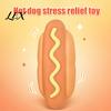 Funny Desk Accessories for Men Women Giant Hot Dog Squeeze Toy, 8.3" Slow Rising Realistic Food Shaped Cute Desktop Decorations Work Soft Stress Ball,