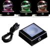 LED Colorful Light Light Rotating Crystal Display Base Stand Fors Glass