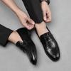 Fashion Mens Casual Loafers Hot Sale Leather Shoes Breathable Slip on Loafers Solid Color Men Italian Design Handmade Men Dress Shoes