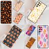 Paw Pattern Orange Cell Phone Case for Samsung Galaxy S26 Ultra S25 S24 S23 S22 S21 S20 Note10 Cover