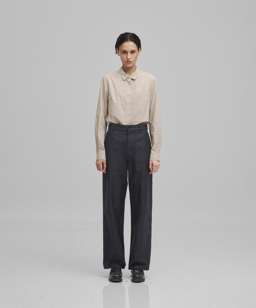 Another Office Woman W. Backsateen Baker Pants (Dark Navy)