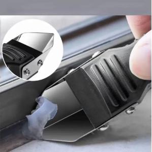 5-in-1 Metal Head Caulk Tool Kit Silicone Spatula Caulk Remover Grout Removal Sealant Finishing Tool Corner Scraper