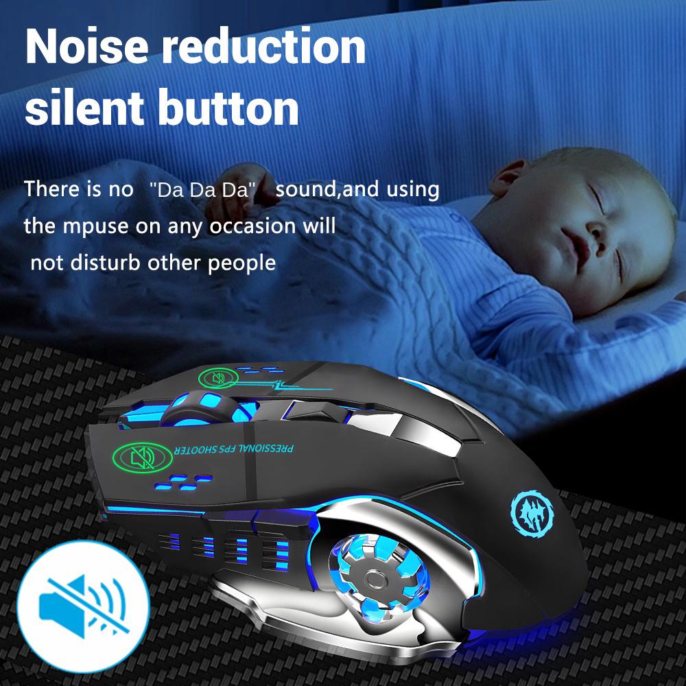 2,4G USB Kabellose Bluetooth Maus Ergonomische Stille Büro-Maus Wiederaufladbare E-Sport Hintergrundbeleuchtete Maus für Computer Laptop Macbook