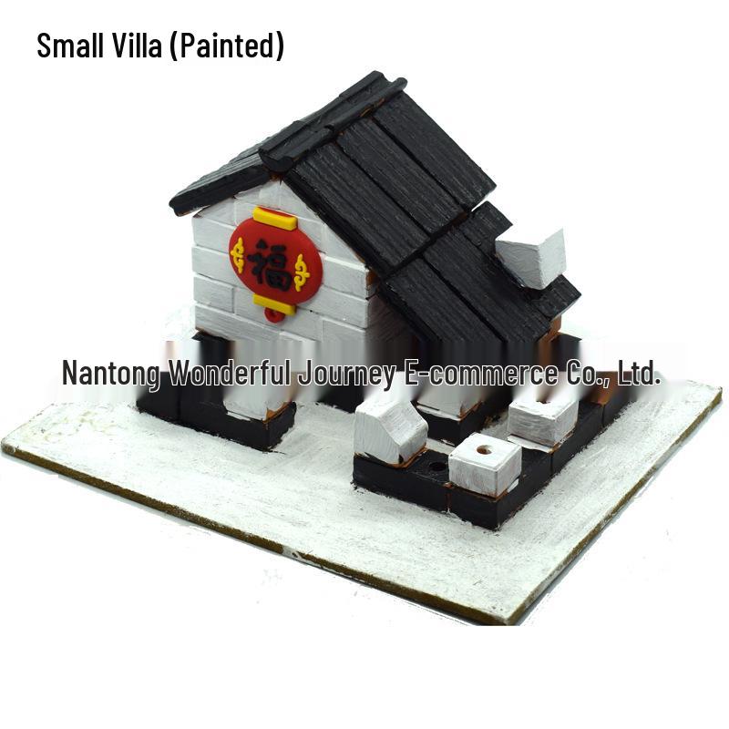 Painted DIY Tiler Building Blocks: Children s Educational Model House