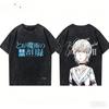 A Certain Scientific Railgun Washed T-shirt Anime Graphic Casual Wear New Fashion Plus Size T-shirt For All Seasons Daily Wear Short‑Sleeve T-shirt