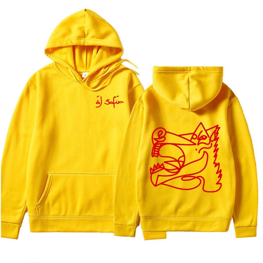 Rapper Al Safir Tour Gothic Graphic Pullovers Mens Punk Oversized Tide Sweatshirts Casual Style Hoodie Unisex Tracksuit