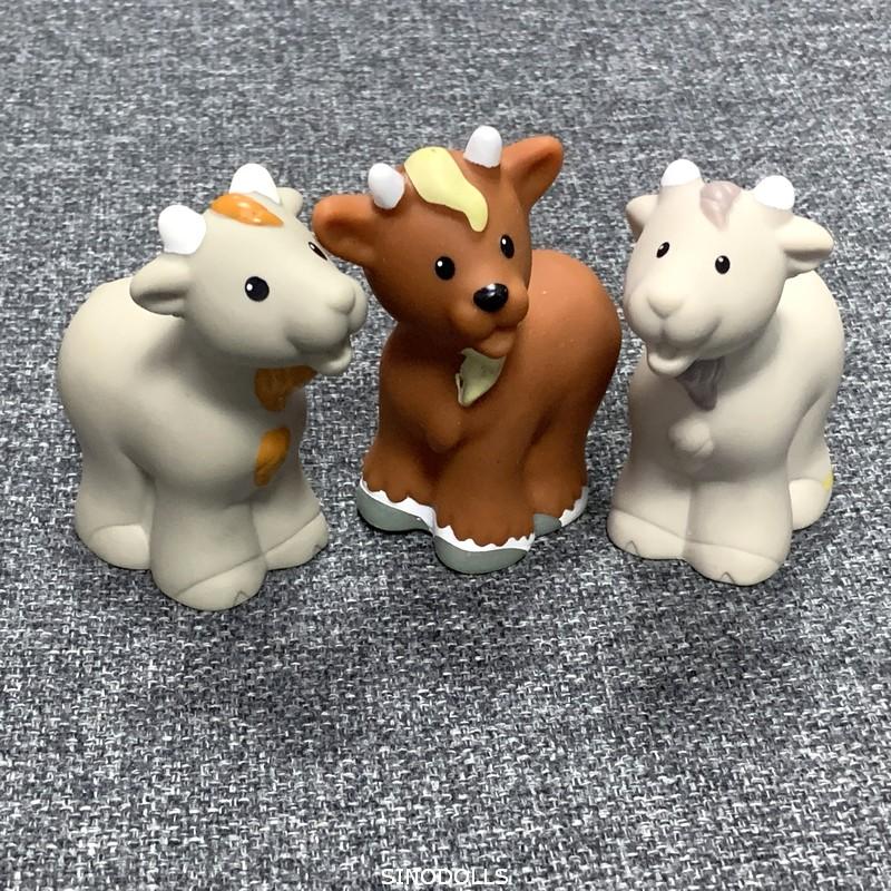 BIXE Fisher Lot Little 2inch Mini Pessoas Fazenda Zoológico Animal Desenhos animados figuras de ação brinquedos presente de Natal